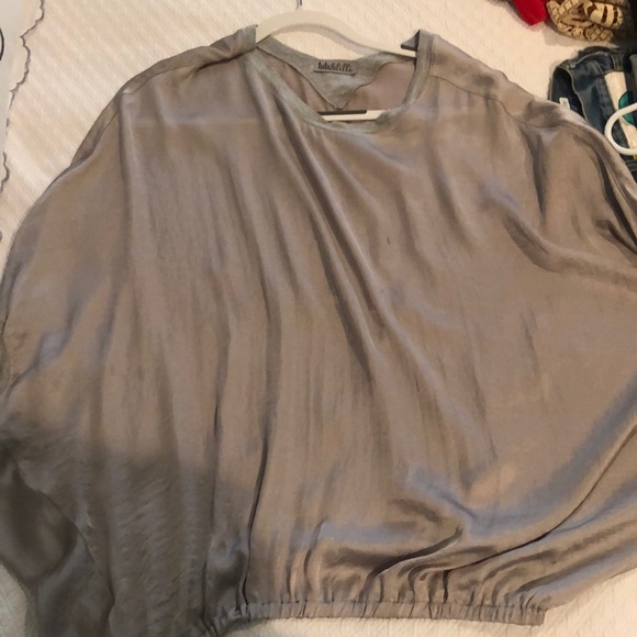 Gray silk tunic top Tutu and Lilly - Picture 1 of 2